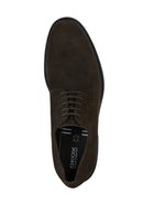 Geox Men's Brown Walk Pleasure Lace-Up Suede Leather Casual Shoes | Derimod Geox Men's Brown Walk Pleasure Lace-Up Suede Leather Casual Shoes | Derimod