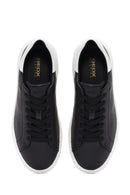 Geox Men's Black Spherica Lace-up Leather Sneaker | Derimod Geox Men's Black Spherica Lace-up Leather Sneaker | Derimod