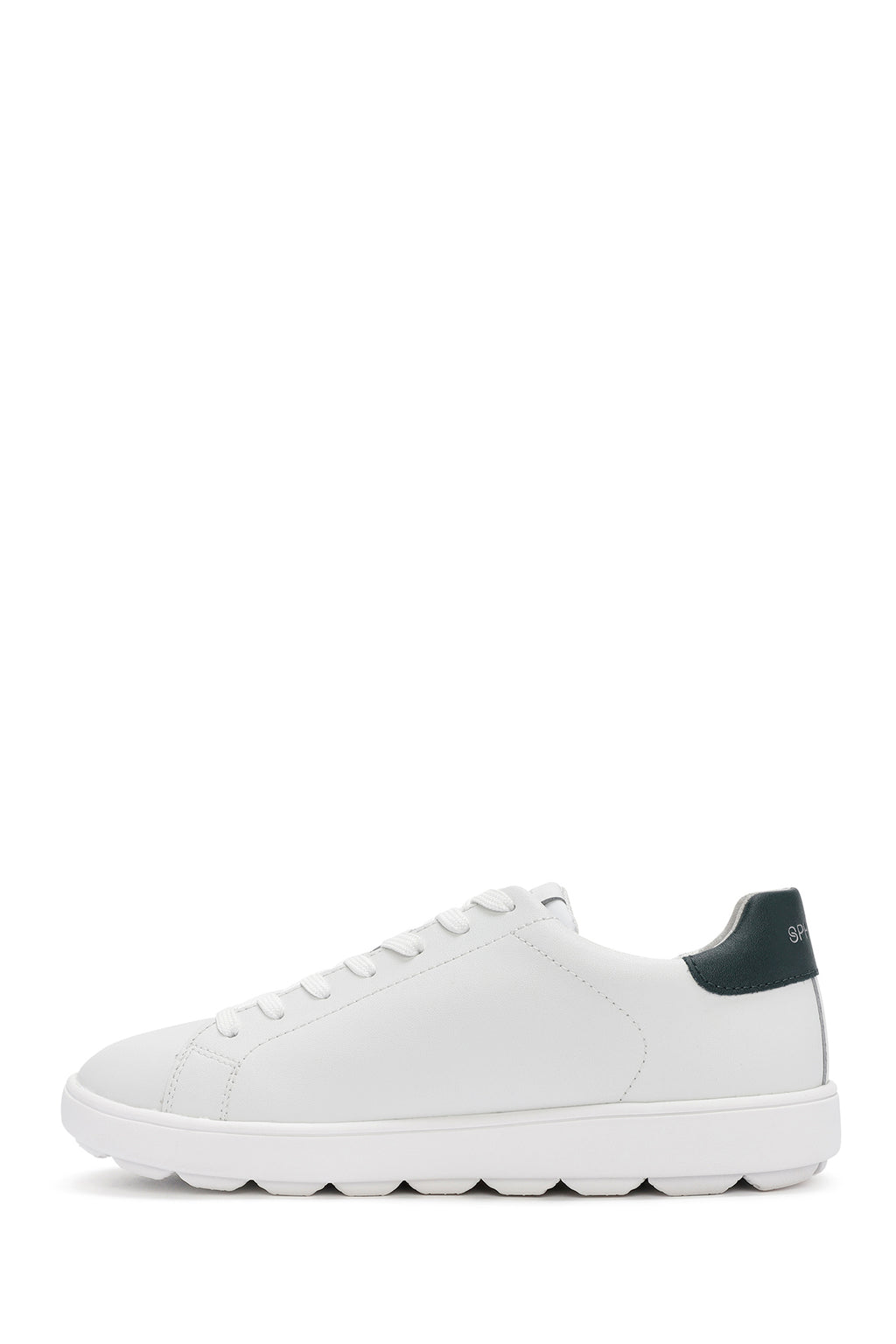 Geox Erkek Beyaz Spherica Ecub Bağcıklı Deri Sneaker