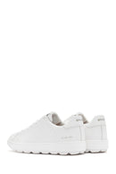 Geox Men's White Spherica Ecub Lace-Up Leather Sneaker | Derimod Geox Men's White Spherica Ecub Lace-Up Leather Sneaker | Derimod
