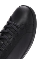 Geox Men's Black Spherica Lace-up Leather Sneaker | Derimod Geox Men's Black Spherica Lace-up Leather Sneaker | Derimod
