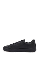 Geox Men's Black Spherica Lace-up Leather Sneaker | Derimod Geox Men's Black Spherica Lace-up Leather Sneaker | Derimod