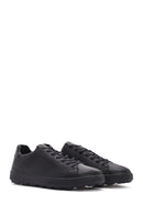 Geox Men's Black Spherica Lace-up Leather Sneaker | Derimod Geox Men's Black Spherica Lace-up Leather Sneaker | Derimod