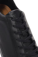 Geox Men's Black Spherica Lace-up Leather Sneaker | Derimod Geox Men's Black Spherica Lace-up Leather Sneaker | Derimod