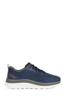 Geox Men's Navy Blue Spherica Active Lace Up Fabric Sneaker | Derimod Geox Men's Navy Blue Spherica Active Lace Up Fabric Sneaker | Derimod