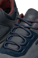 Geox Erkek Lacivert Bağcıklı Deri Sneaker | Derimod Geox Erkek Lacivert Bağcıklı Deri Sneaker | Derimod