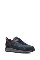 Geox Erkek Lacivert Bağcıklı Deri Sneaker | Derimod Geox Erkek Lacivert Bağcıklı Deri Sneaker | Derimod