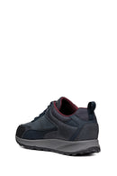 Geox Erkek Lacivert Bağcıklı Deri Sneaker | Derimod Geox Erkek Lacivert Bağcıklı Deri Sneaker | Derimod