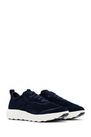 Geox Erkek Lacivert Kalın Tabanlı Bağcıklı Süet Deri Sneaker | Derimod Geox Erkek Lacivert Kalın Tabanlı Bağcıklı Süet Deri Sneaker | Derimod