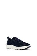 Geox Erkek Lacivert Kalın Tabanlı Bağcıklı Süet Deri Sneaker | Derimod Geox Erkek Lacivert Kalın Tabanlı Bağcıklı Süet Deri Sneaker | Derimod