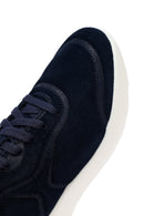 Geox Erkek Lacivert Kalın Tabanlı Bağcıklı Süet Deri Sneaker | Derimod Geox Erkek Lacivert Kalın Tabanlı Bağcıklı Süet Deri Sneaker | Derimod