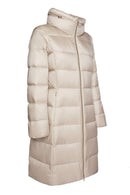 Geox Women's Gray Charlene Slim Fit Hooded Long Coat | Derimod Geox Women's Gray Charlene Slim Fit Hooded Long Coat | Derimod
