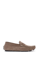 Men's Beige Suede Leather Loafer | Derimod Men's Beige Suede Leather Loafer | Derimod
