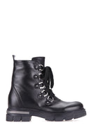 Lace-Up Women's Leather Boots | Derimod Lace-Up Women's Leather Boots | Derimod