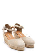 Women's Suede Wedge Heels Espadrille | Derimod Women's Suede Wedge Heels Espadrille | Derimod