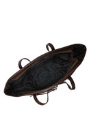 Woman Brown Straw Shoulder Bag | Derimod Woman Brown Straw Shoulder Bag | Derimod