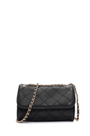 Women's Black Long Strap Printed Shoulder Bag | Derimod Women's Black Long Strap Printed Shoulder Bag | Derimod