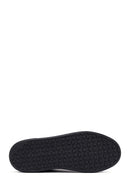 Erkek Siyah Bağcıklı Deri Sneaker | Derimod Erkek Siyah Bağcıklı Deri Sneaker | Derimod