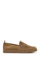Women's Tan Suede Leather Loafer | Derimod Women's Tan Suede Leather Loafer | Derimod