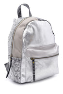 Women's Snakeskin Pattern Detailed Backpack | Derimod Women's Snakeskin Pattern Detailed Backpack | Derimod