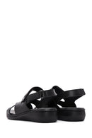 Women's Black Comfort Sandals | Derimod Women's Black Comfort Sandals | Derimod