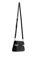 Women's Black Long Strap Classic Crossbody Bag | Derimod Women's Black Long Strap Classic Crossbody Bag | Derimod