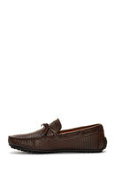 Men's Leather Printed Loafer | Derimod Men's Leather Printed Loafer | Derimod