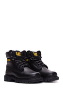 Caterpillar Women's Black Leather Colorado Boots | Derimod Caterpillar Women's Black Leather Colorado Boots | Derimod