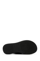 Women's Black Leather Comfort Sandals | Derimod Women's Black Leather Comfort Sandals | Derimod