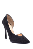 Women's Suede Leather Heeled Shoes | Derimod Women's Suede Leather Heeled Shoes | Derimod