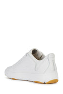 Geox Men's White Nebula Y Leather Sneaker | Derimod Geox Men's White Nebula Y Leather Sneaker | Derimod