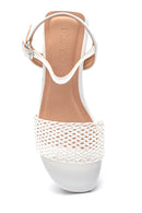 Women's Knitted Detailed Casual Sandals | Derimod Women's Knitted Detailed Casual Sandals | Derimod