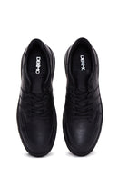 Erkek Siyah Deri Casual Sneaker | Derimod Erkek Siyah Deri Casual Sneaker | Derimod