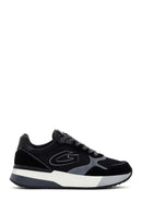 Alberto Guardiani Erkek Siyah Gri Winner Kalın Tabanlı Deri Sneaker | Derimod Alberto Guardiani Erkek Siyah Gri Winner Kalın Tabanlı Deri Sneaker | Derimod