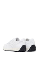 Woman White Lace-Up Leather Sneaker | Derimod Woman White Lace-Up Leather Sneaker | Derimod