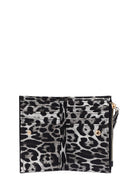 Women's Black Leopard Wallet | Derimod Women's Black Leopard Wallet | Derimod