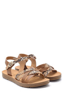 Women's Snakeskin Patterned Sandals | Derimod Women's Snakeskin Patterned Sandals | Derimod