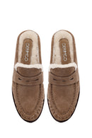 Woman Mink Suede Slipper | Derimod Woman Mink Suede Slipper | Derimod