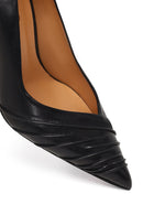 Women's Black Thin Heeled Leather Stiletto | Derimod Women's Black Thin Heeled Leather Stiletto | Derimod