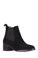 Women's Suede Heeled Leather Boots | Derimod Women's Suede Heeled Leather Boots | Derimod