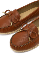 Women's Tan Buckle Loafer | Derimod Women's Tan Buckle Loafer | Derimod