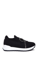 Women's Black Stone Sneaker | Derimod Women's Black Stone Sneaker | Derimod