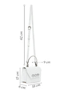 Women's White Long Strap Mini Classic Handbag | Derimod Women's White Long Strap Mini Classic Handbag | Derimod