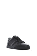 Men's Black Lace-up Leather Sneaker | Derimod Men's Black Lace-up Leather Sneaker | Derimod