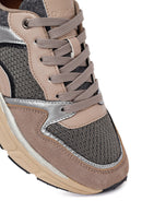 Kadın Vizon Bağcıklı Kalın Tabanlı Sneaker | Derimod Kadın Vizon Bağcıklı Kalın Tabanlı Sneaker | Derimod