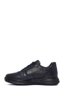 Erkek Lacivert Bağcıklı Deri Casual Sneaker | Derimod Erkek Lacivert Bağcıklı Deri Casual Sneaker | Derimod