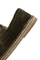 Men's Khaki Suede Leather Espadrille | Derimod Men's Khaki Suede Leather Espadrille | Derimod