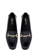 Kadın Siyah Tokalı Deri Maskülen Loafer | Derimod Kadın Siyah Tokalı Deri Maskülen Loafer | Derimod