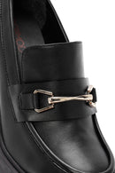 Kadın Siyah Kalın Topuklu Loafer | Derimod Kadın Siyah Kalın Topuklu Loafer | Derimod