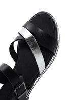 Women's Black Leather Ankle Buckle Sandals | Derimod Women's Black Leather Ankle Buckle Sandals | Derimod